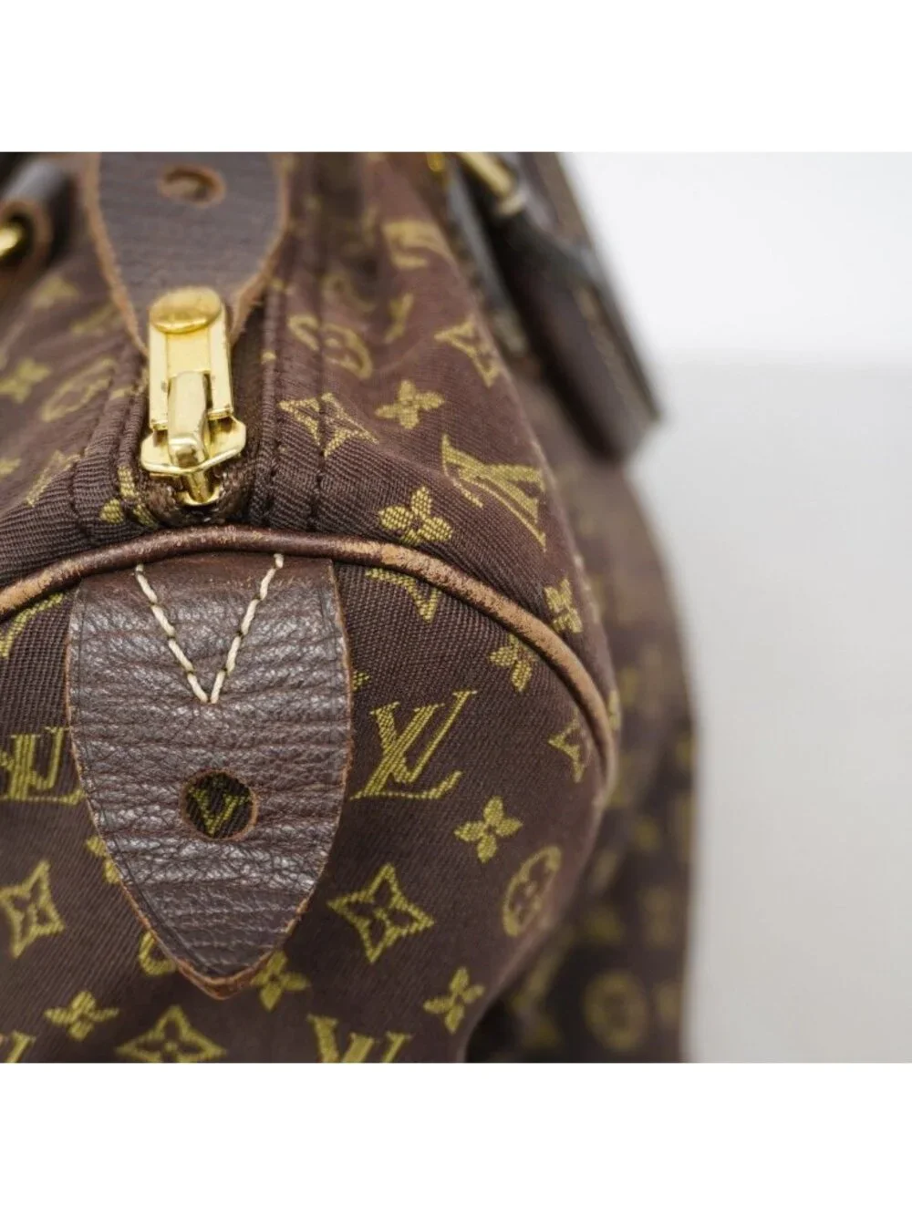 Louis Vuitton Handbag Monogram Mini Lin Speedy 30 Ebene